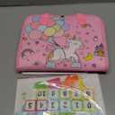 Esjay Toddler Busy Board Montessori Toys for Girls, Sensory Book Educational Activities for Learning Fine Motor Skills, Birthday Gifts for Girls Toddlers, Travel Toys for Airplane Car, Fairy Horse