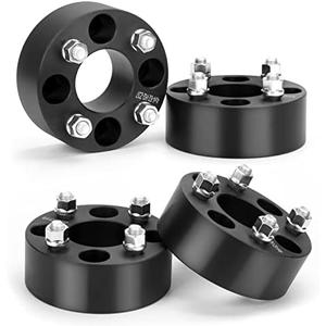KSP 4X4 Wheel Spacers for Golf Cart EZGO Wheel Hub, 2"(50mm) Forged Tire Spacer fit Yamaha Club Car in 4x101.6 Bolt Pattern 62mm Hub Bore 1/2"-20 Thread Pitch, 4x100 Black Aluminum Wheel Adapters (3 Pack)