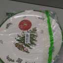 Spode Christmas Tree 10.5" Dinner Plate - Festive Holiday Stoneware Plate with Christmas Tree Design, Green Bordered Edges, Microwave, Dishwasher, Freezer, Oven Safe - Collectible Holiday Tableware