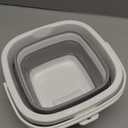 Craftend Collapsible Bucket, 5L 1.3Gallon Small Cleaning Mop Buckets for Household Outdoor Car Washing Tub Plastic Foldable Portable Camping Beach Sand Water Pot Pail Space Saving Square