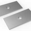 2.5 Camber Caster Shim  Steel Alignment Correction, Universal Suspension Spacer, Anti-Rust for Truck SUV Car (White Zinc Plated)