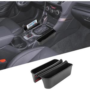 Gear Shift Organizer Tray Compatible with Subaru Forester 2019-2025, Center Console Shifter Storage Box, ABS Storage Tray, Create Extra Storage Space for Driver and Passenger