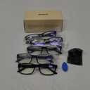 Gaoye Professional Reading Glasses for All Day - Computer Readers with Blue Light Protection - Value 5 Pack +0.75
