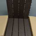 Polymer Interlocking Composite Deck Tiles Outdoor(10Pcs,Coffee)