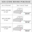 Cmfshape 100% Cotton Quilts California King Size-114"x102" Bedspread Set Blue-Plaid Pattern Bedding 3 Pieces-Pre-Washed Lightweight Coverlet-Suitable for Bed,Couch All Seasons