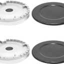 4Pcs 3.93" Oven Gas Hob Burner Crown Flame Cap Cover Replacement for Sabaf Gas Stoves Gas Range Flame Spreaders