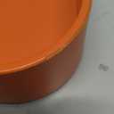 Square Orange Decorative Serving Tray with Handles, Versatile Ottoman Tray for Coffee Table, Entertaining, Outdoor Patio, Living Room, 13*13*1.6