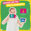 Spanish Flash Cards Toddler Bilingual Baby Cognitive Flashcards, Alphabet, Animals, Numbers, Shapes Colors, First Words, Body Parts,Emotions,Educational Toys Kindergarten Learning Activities