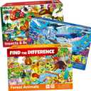 QUOKKA 300 Pieces Puzzles for Kids Ages 8-10 - 3X Set Floor Jigsaw Puzzles - Toy for Learning Ocean & Vimel & Bugs for 10-12 Year Old  Jigsaw Educational Game Gift for Boys and Girls