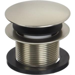 Westbrass A398R-07 1-1/2" NPSM Coarse Thread Mushroom Tip-Toe Bathtub Drain Stopper, Satin Nickel