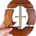 Heavy Duty Wooden Hat Stretcher, 4-Way Adjustable, Universal Fit for Men's Cowboy Fitted Hats (Walnut)