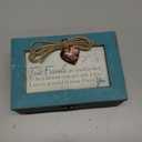 Cottage Garden True Friends Grateful Petite Locket Distressed Music Box, Blue