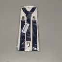 Mens Suspenders and Bow Tie Set Adjustable Y-Back Suspenders with Matching Bow Tie for Weddings and Formal Wear