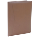 Royce Leather Writing Portfolio Padfolio, Presentation Folder, Business Case with Inserted Note Pad and Folder for Documents (Tan)