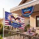 2pcs 250th Anniversary USA Flag Decorations – 3x5FT American 1776–2026 Banner, Patriotic Garden Flags for 4th of July, Independence Day Outdoor Party Decor