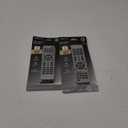 GE Universal Remote Control for Samsung, Vizio, LG, Sony, Sharp, Roku, Apple TV, TCL, Panasonic, Smart TVs, Streaming Players, Blu-ray, DVD, 4-Device, Silver, 33709, Set of 2