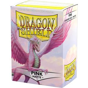 Dragon Shield | Standard Size Matte Card Sleeves | 100 CT - Smooth & Tough TCG Sleeves - Compatible with Pokemon, Flesh & Blood, One Piece & Magic The Gathering | Pink
