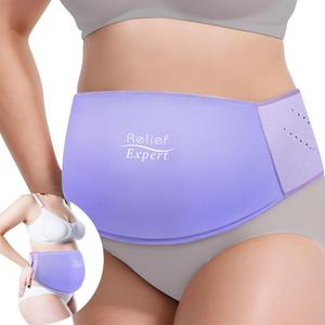 C-Section Gel Ice Pack for Post-Op Recovery  Belly Binder for C-Section, Hot & Cold Therapy for Postpartum Recovery, Soft Gel Ice Wrap for Incision Protection, Reduces Swelling and Discomfort, Purple