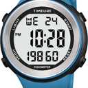Mens Pedometer Watch for Walking Step Counter Watch No Charging, No App Connection, with EL Backlight. Simple, Practical Choice for Mobile-Free Fitness Enthusiasts TIMEURE-2308 (blue)