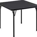 VECELO 24'' Kids Folding Card Table, Portable, with Ultra Soft Padded Cushion, 1 Piece, Coal Black
