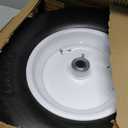 Taifa 2 PCS 16 Inch Rubber Solid Flat Free Tires and Wheels 4.80/4.00-8 with 3/4'' Axle Bore Hole, Air Less Wheel for Wheelbarrow/Wagon/Hand Truck/Trolley/Garden Cart etc., 16x400-8-3/4" bearing-2packs
