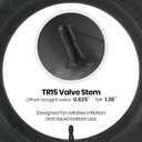 AR-PRO 7.5/8.5/9.5-L14/L15 Heavy Duty Tractor & Implement Inner Tube with TR15 Valve Stem Premium Butyl Rubber Multi-Fit Tire Tube 2 Pack
