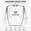 TR90 Sports Style Reading Glasses for Men Anti-Slip 3 Pack Blue Light Blocking Readers Spring Hinge Sturdy (3mix B (Black & Red, Stripe & Grey, Tortoiseshell & Orange))