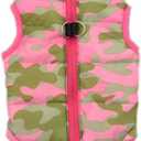 Winter Waterproof Windproof Vest Coat for Small Medium Dogs - Warm Jacket for Cold Weather (Not Suitable for Big Dogs) Rosered S (S(Back:11.0", Chest:16.0", 6.0-7.5lbs))