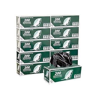Zero Waste USA - 2, 000 Commercial Grade Dog Waste Station Refill Roll Bags - Fits Any Roll Bag Dog Waste Station - 40% Thicker than competitor brands - 10 Rolls of 200 bags per roll