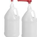 Rani Containers | 1 Gallon HDPE Plastic Jug with Reshipper Box & Pump Dispenser | Home & Commercial Use, Containers for Water, Sauces, Food, Soaps, Detergents, Liquids | Made in USA - Pack of 2