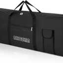 AKOZLIN 61 Keys Portable Padded Keyboard Case,Dimension 40"X6"X16", Electric Piano Keyboard Gig Bag (Black)