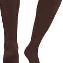 TCK Prosport Tube Socks Baseball Socks Softball Football Socks Durable and Moisture Wicking Over the Calf (Brown, X-Large)