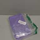 1 Pack Double Layer Hard Pencil Cases, Plastic Translucent Pencil Box with Snap-Tight Lid for Pens, Pencils, School, Stylish Office Supplies Storage Organizer Box, Medium-sized (Light Purple)