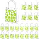 Tioncy 23 Pcs Clear Tennis Gift Bags with Handle Tennis Treat Candy Goodie Bags Sports Theme Party Favor for Team Snack Birthday Supplies, 8" x 8" x 3.15''