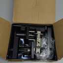 Kwikset Casey Entry Door Handle with Lock and Key, Secure Keyed Reversible Lever Exterior, For Front Entrance and Bedrooms, Matte Black , Pick Resistant Smartkey Rekey Security and Microban (1 Pack)