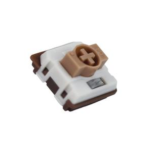 GATERON KS-33 Low Profile Chocolate Keyboard Switches, Tactile 55gf 3 Pin RGB LED Factory Pre-lubed for MX Mechanical Keyboard (35PCS)