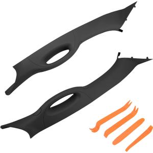 HQPASFY A Pillar Interior Trim Grab Handle 1 Pair Compatible with 2004-2008 Ford F150 2006-2008 Lincoln Mark LT Replace# 4L3Z-1503599-AAA, 4L3Z-1503598-AAA Left Right Driver Passenger Side Black