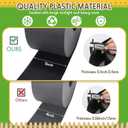 Sasylvia Black Plastic Landscape Edging Coil 5 Inch x 120ft with 40 Stakes 1/10" = 0.1" Inch Thin Bender Board, Garden Liner Flexible and Strengthened with Anti UV for Yard Edging Borders