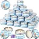 VISCOO 30 Pack Baby Shower Party Favors Candles Lavender Scented, Baby Shower Favors for Guests Prizes, Girl Boy Gender Reveal Party Gifts Decorations (1.2 Oz, Blue)