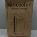 Portable Evaporative Air Cooler, Quiet Windowless Swamp Cooler with 4 Ice Packs, 2 Gallon Water Tank, Remote Control, 4 Modes & 3 Speeds, Oscillating Cooling Fan for Bedroom, Living Room and Office, 22'*12'*11'