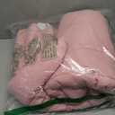 EVOLIVE All Season Pre Washed Soft Microfiber White Goose Down Alternative Comforter with Box Stitching (Pink, Full/Queen)