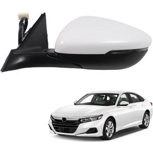 Marretoo for Honda Accord 2018 2019 2020 2021 2022 Side Mirror Assembly Driver Side for HONDA ACCORD Accessories |POWER+LAMP+HEAT+BSM Replaces HO1320330(LH)