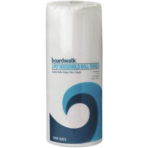 Boardwalk 6272 Paper Towel Rolls, Perforated, 2-Ply, White (30 Rolls of 85)