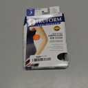 Truform Lymphedema Compression Arm Sleeve, 20-30 mmHg Post Mastectomy Support, Dot Top Grip Band, Black, Medium