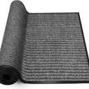 4'x6' Extra Large Non-Slip Door Mat Rug - Heavy Duty Polyester Entryway Mat for Indoor Outdoor Covered Entrance - Stain Resistant Commercial Doormat for Home, Office Building, Mall