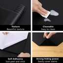 Arthome17 x240 Black Peel and Stick Wallpaper, Matte Black Contact Paper Self-Adhesive and Removable Vinyl Wallpaper Waterproof for Cabinets, Countertops, Walls
