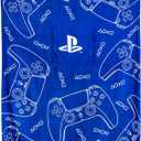 Paladone PlayStation 2-in-1 Cushion Blanket - Officially Licensed Travel Blanket, Foldable Soft Fluffy Throw, Compact Design for Gaming Room or Bedroom Decor