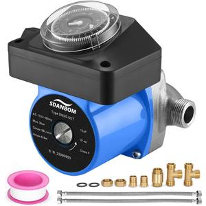 Hot Water Recirculating Pump - 100W Instant Heater With Timer for Tank/Electric Heaters, Extremely Quiet