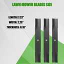 RANSOTO 50" Mower Blade and Belt Set for Toro TimeCutter SS5000 SS5060 MX5000 MX5060, Toro 50 Mower Deck Maintenance Kit, Replaces 115-5059-03 & 119-8820, 3 High-Lift Blades & Heavy-Duty Belt