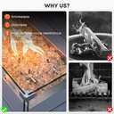 Stanbroil 10-Pound Fire Glass - 1/2 inch Reflective Tempered Fire Glass for Fireplace Fire Pit, Gold Reflective